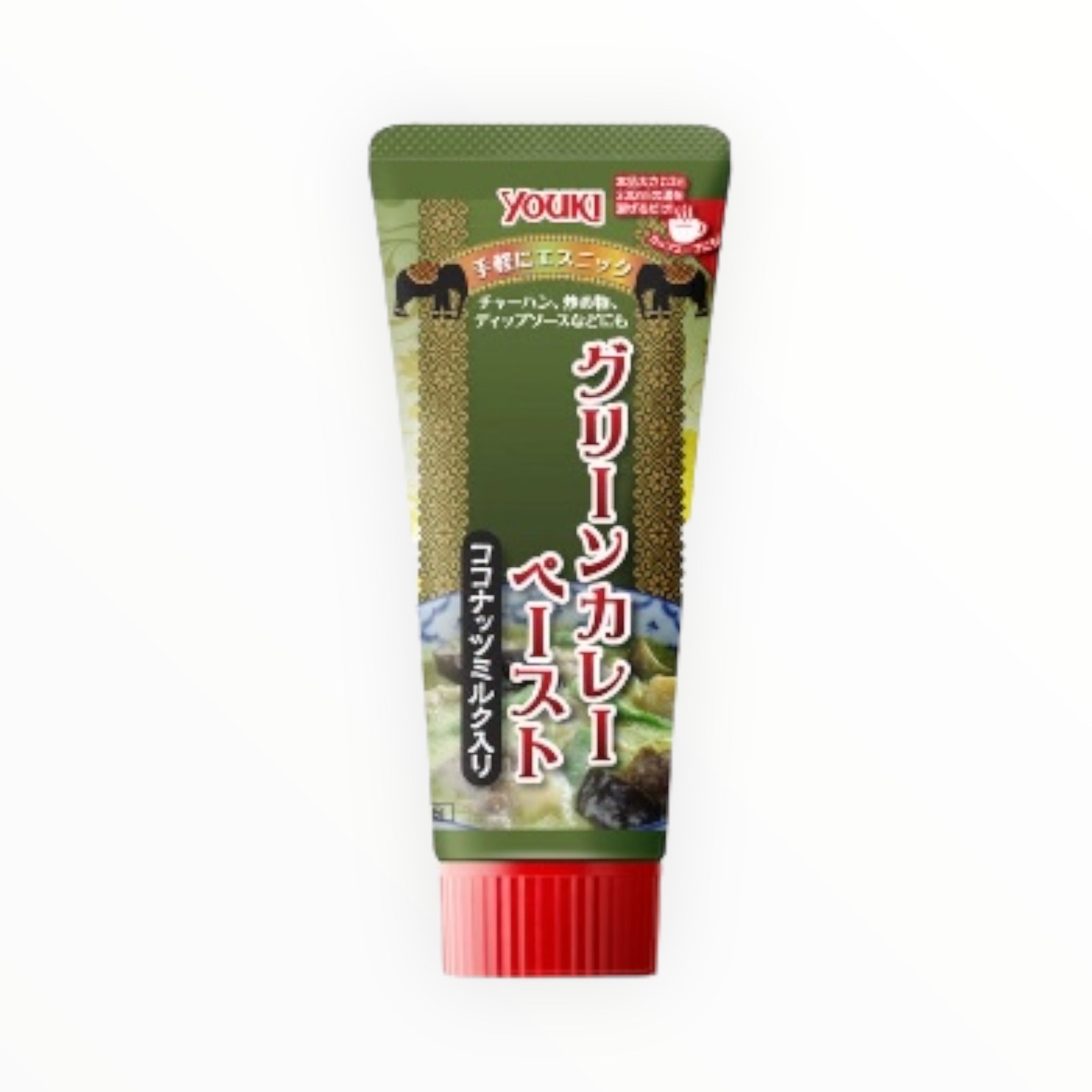 Yuuki Foods Green Curry Paste with Coconut Milk 100g (Ethnic Seasoning, Tube Type)