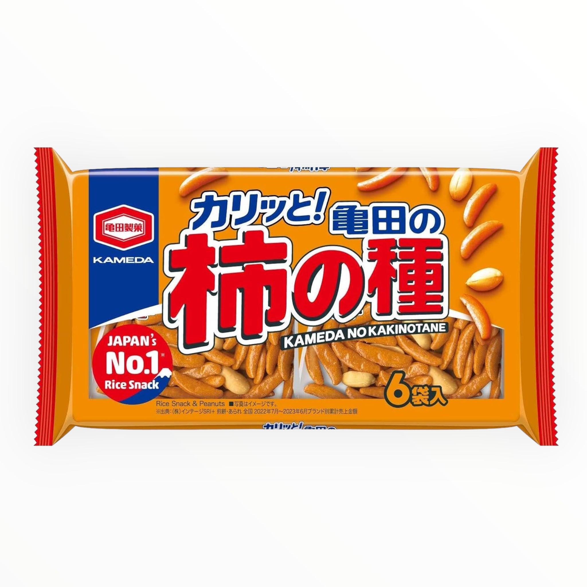 Kameda Kakinotane Snack Rice Crackers with Peanuts 180g