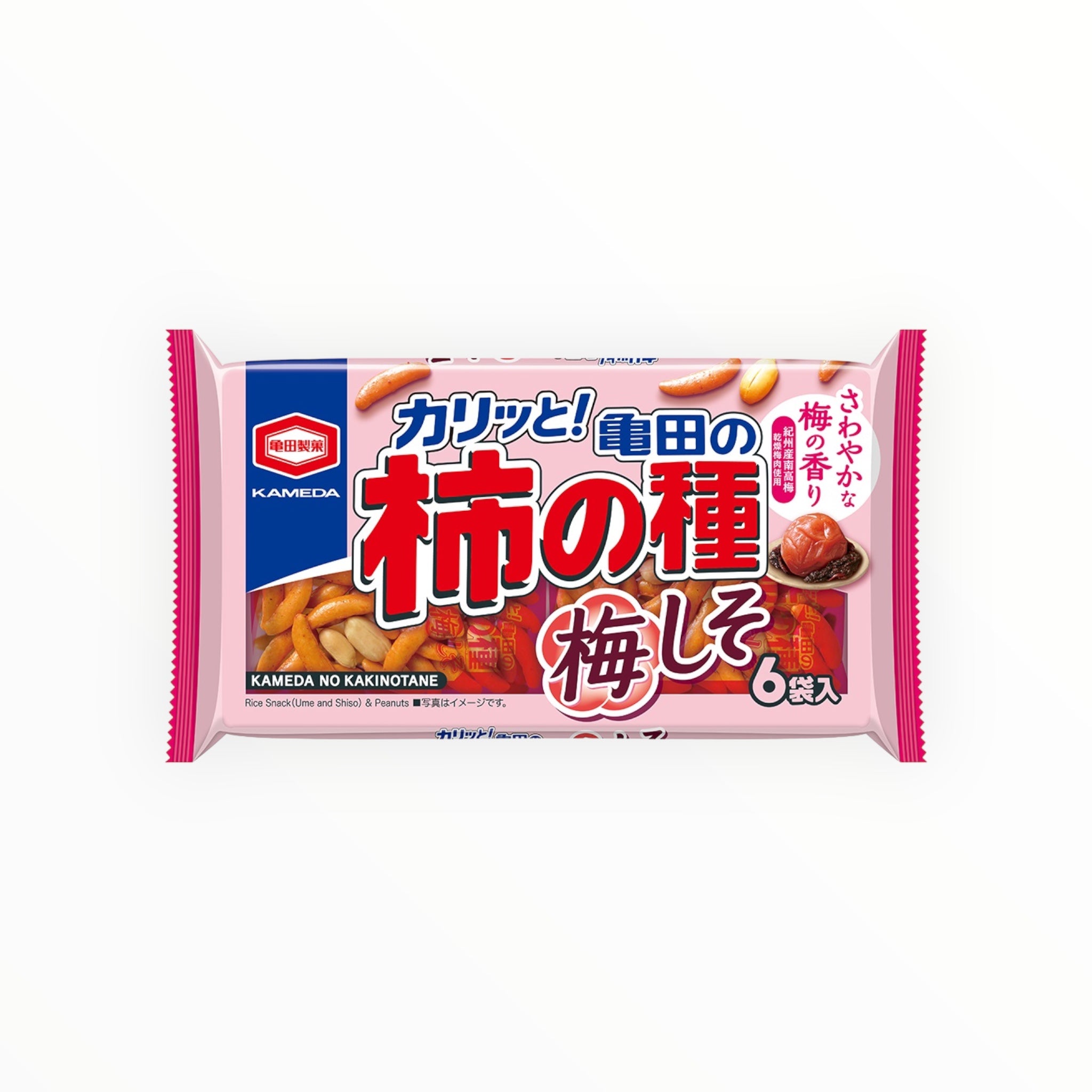 Kameda seika Kakinotane Plum Shiso Flavored Rice Crackers 164g