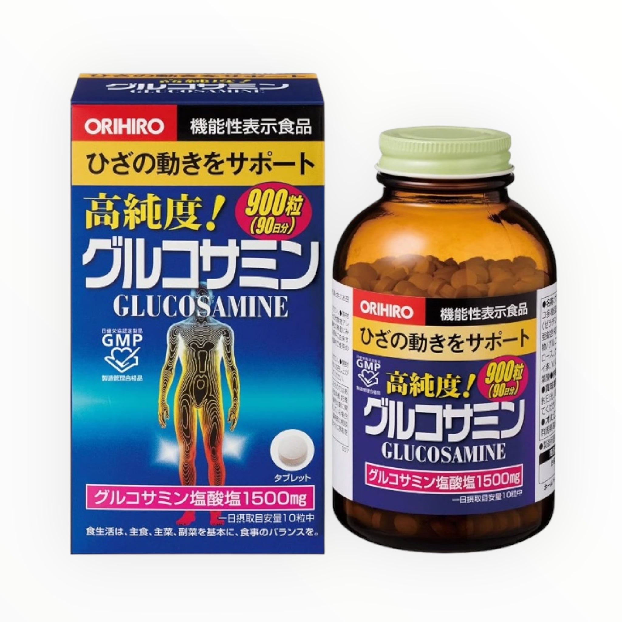 ORIHIRO Glucosamine Tablets - 900 Tablets