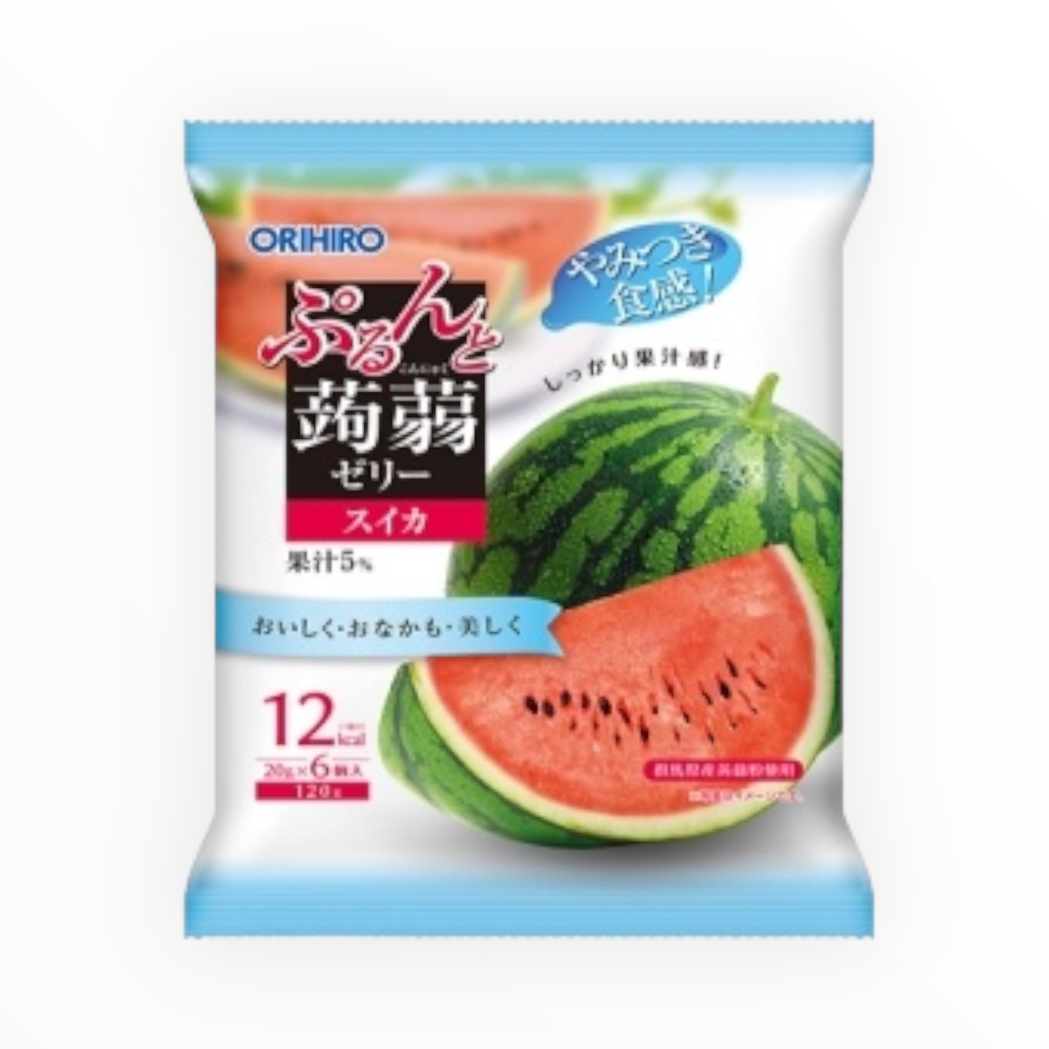 ORIHIRO Purunto Konjac Jelly Pouch - Watermelon 120g