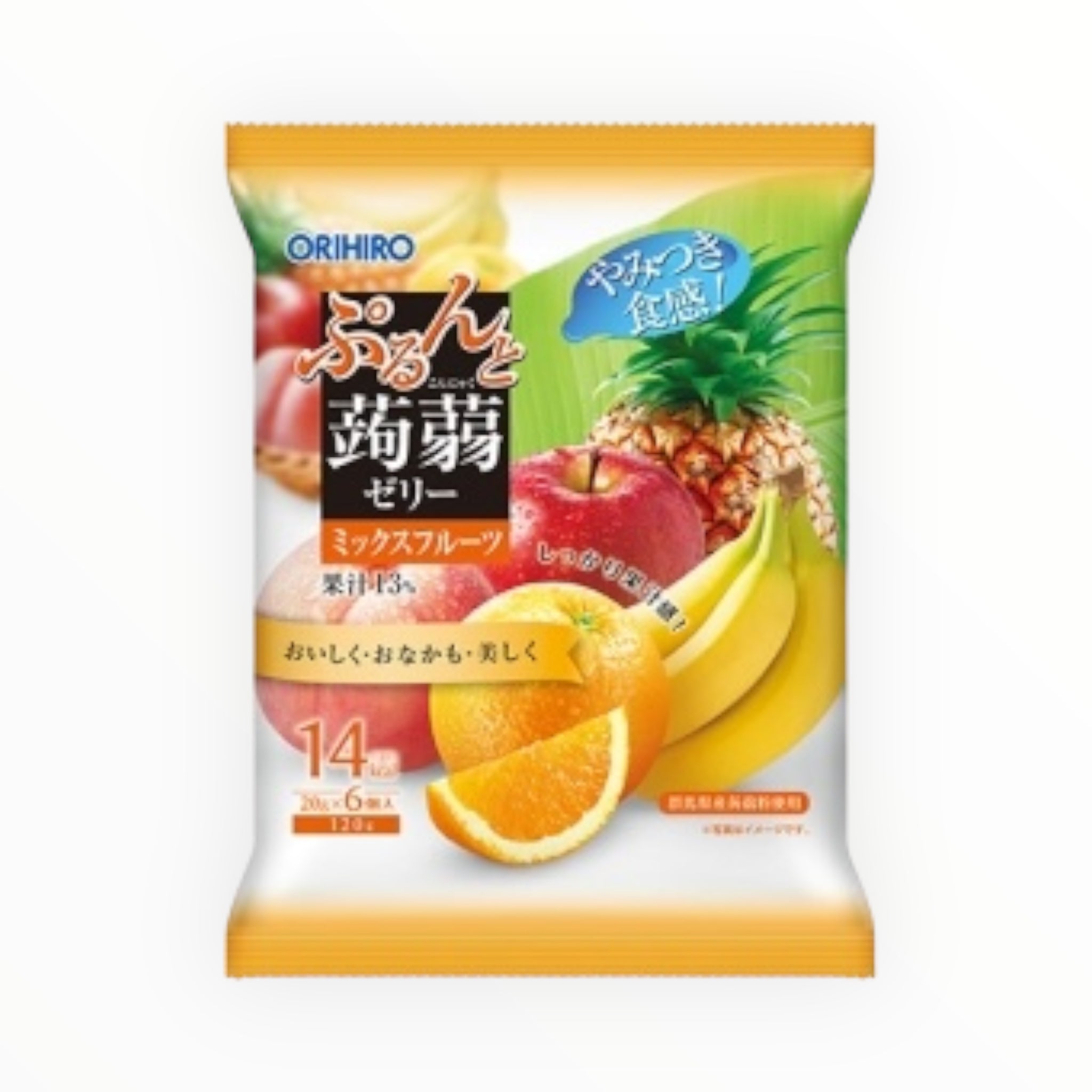 ORIHIRO Purunto Konjac Jelly Pouch - Mixed Fruits 120g