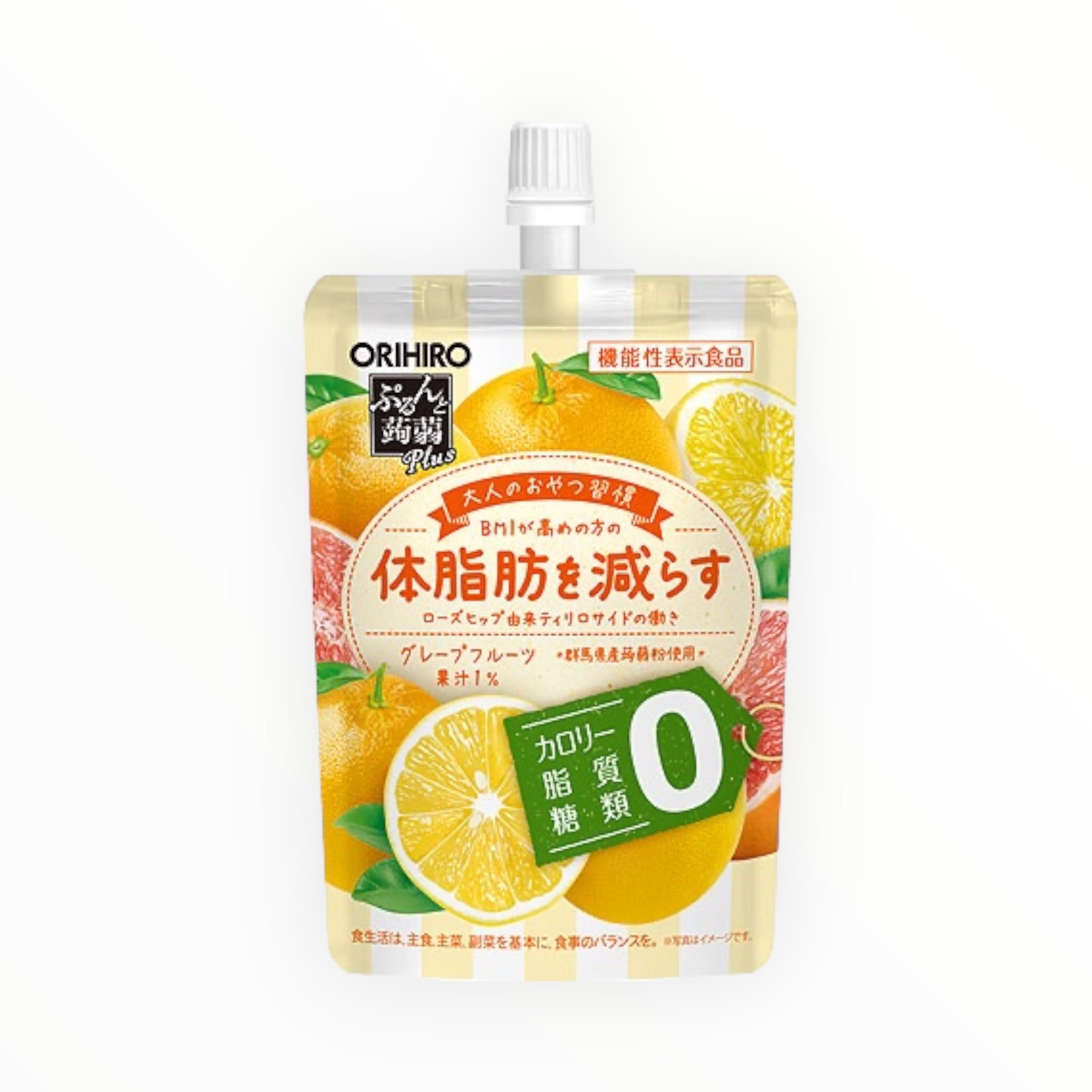 ORIHIRO Purunto Konjac Jelly Plus - Grapefruit Flavor 130g