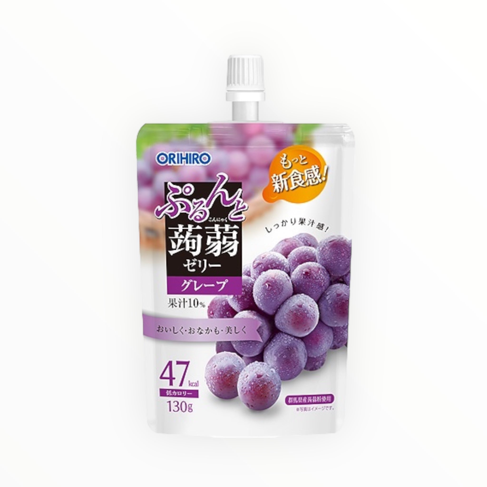 ORIHIRO Purunto Konjac Jelly Standing Pouch - Grape 130g