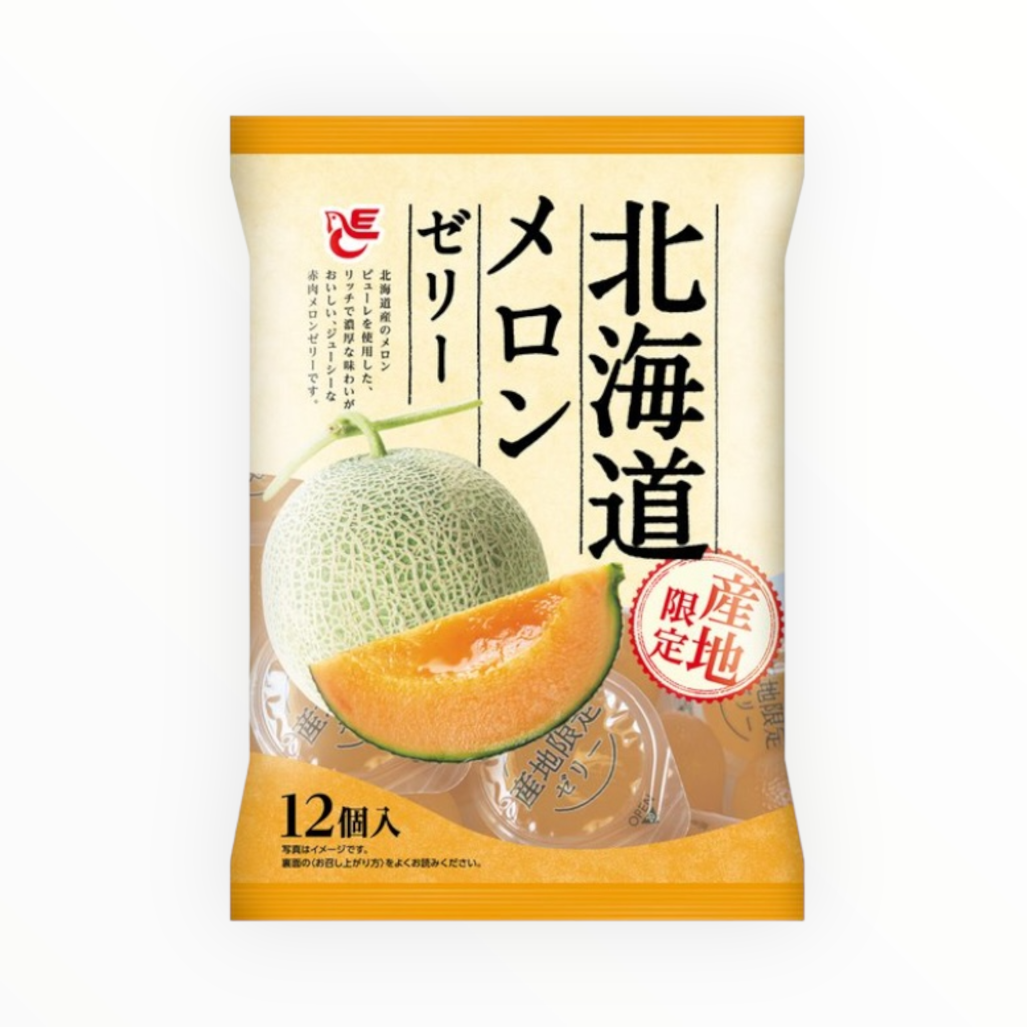 Ace Bakery Hokkaido Melon Jelly 15g × 12 Pieces