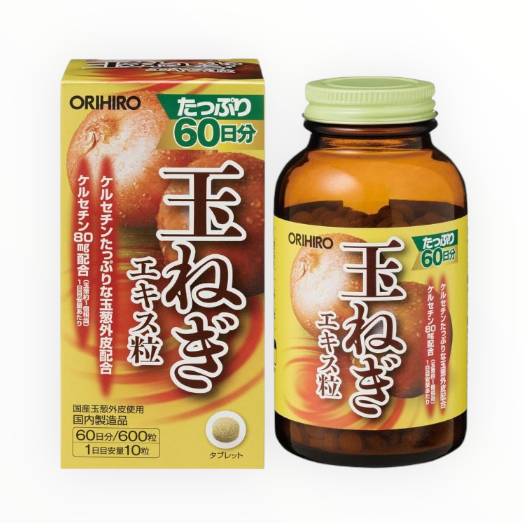 ORIHIRO Onion Extract Tablets (Economy Size) 600 Tablets