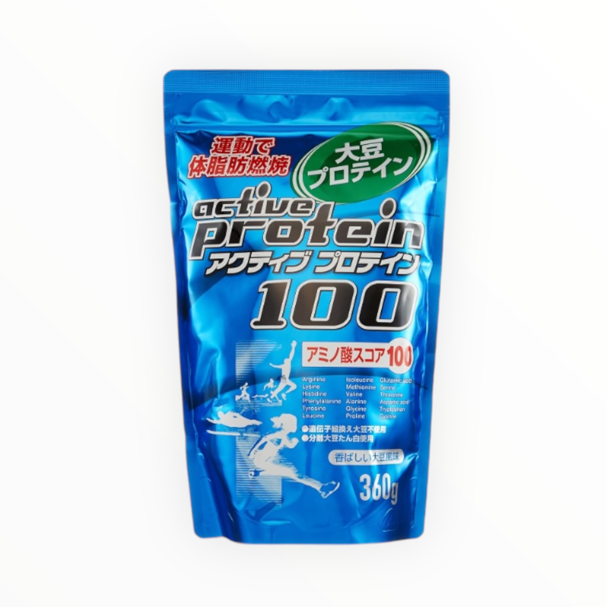 ORIHIRO Active Protein 100 Soy Flavor (360g, Blue)