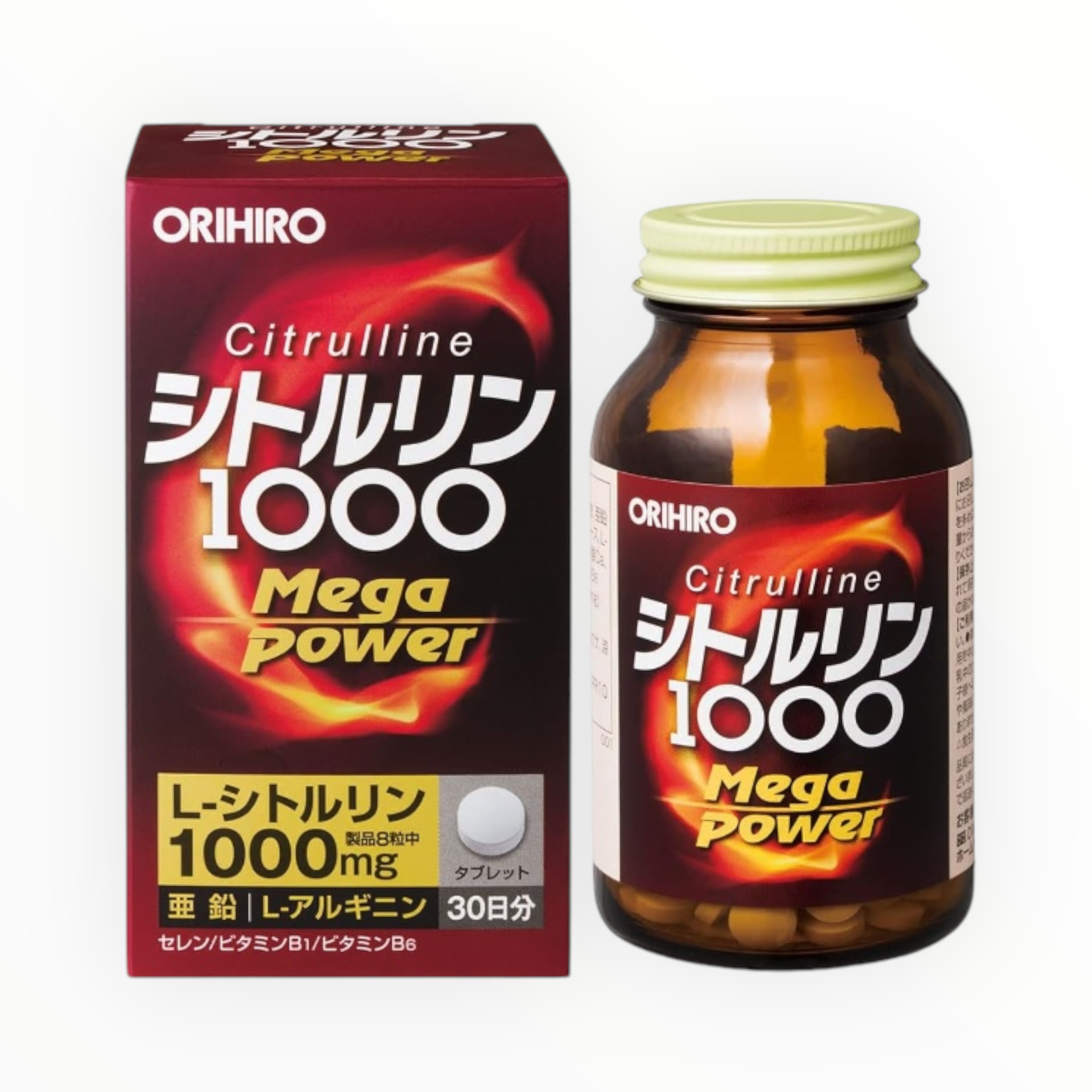 ORIHIRO Citrulline Mega Power 1000 240 Tablets