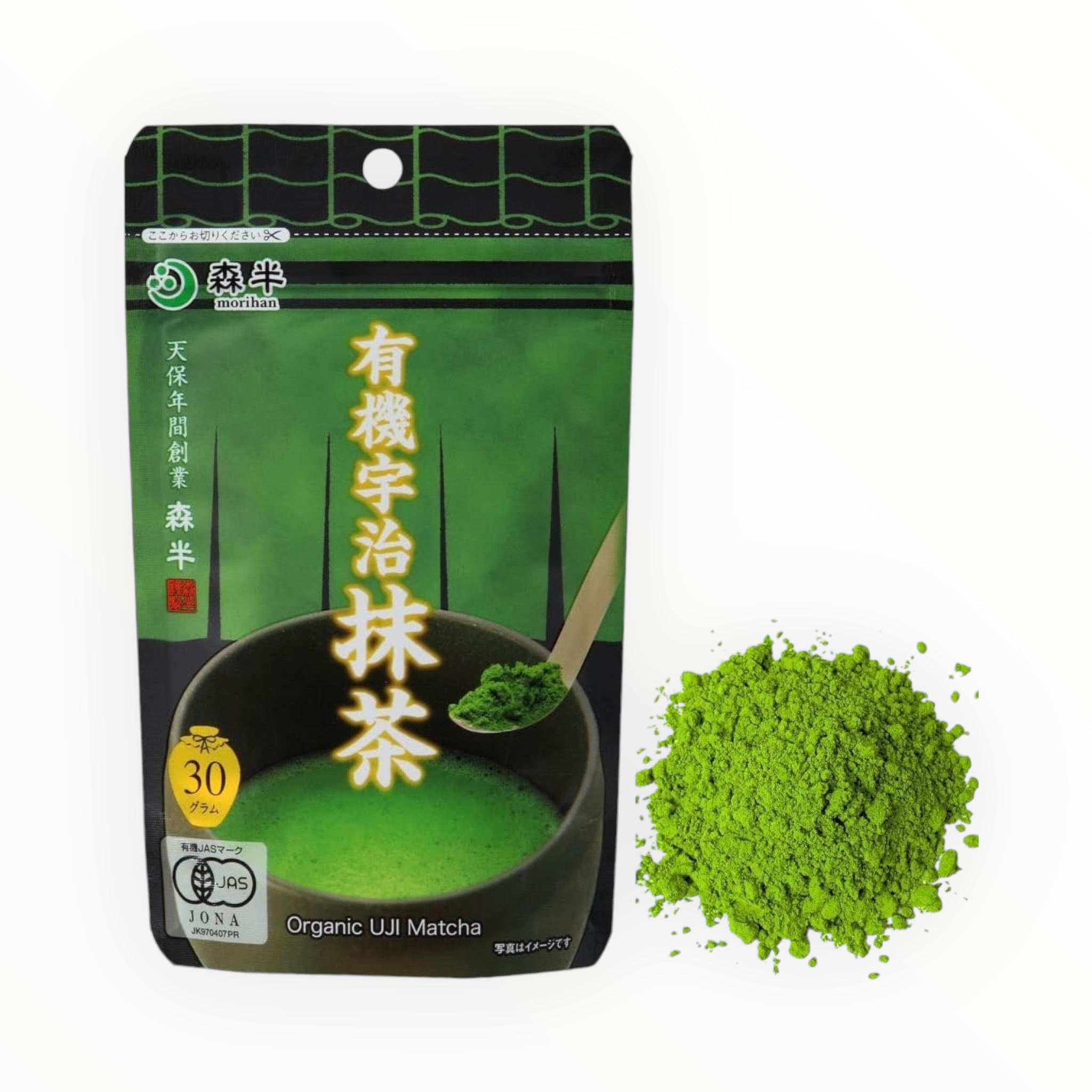 Morihan Organic Uji Matcha 30g (Bag)