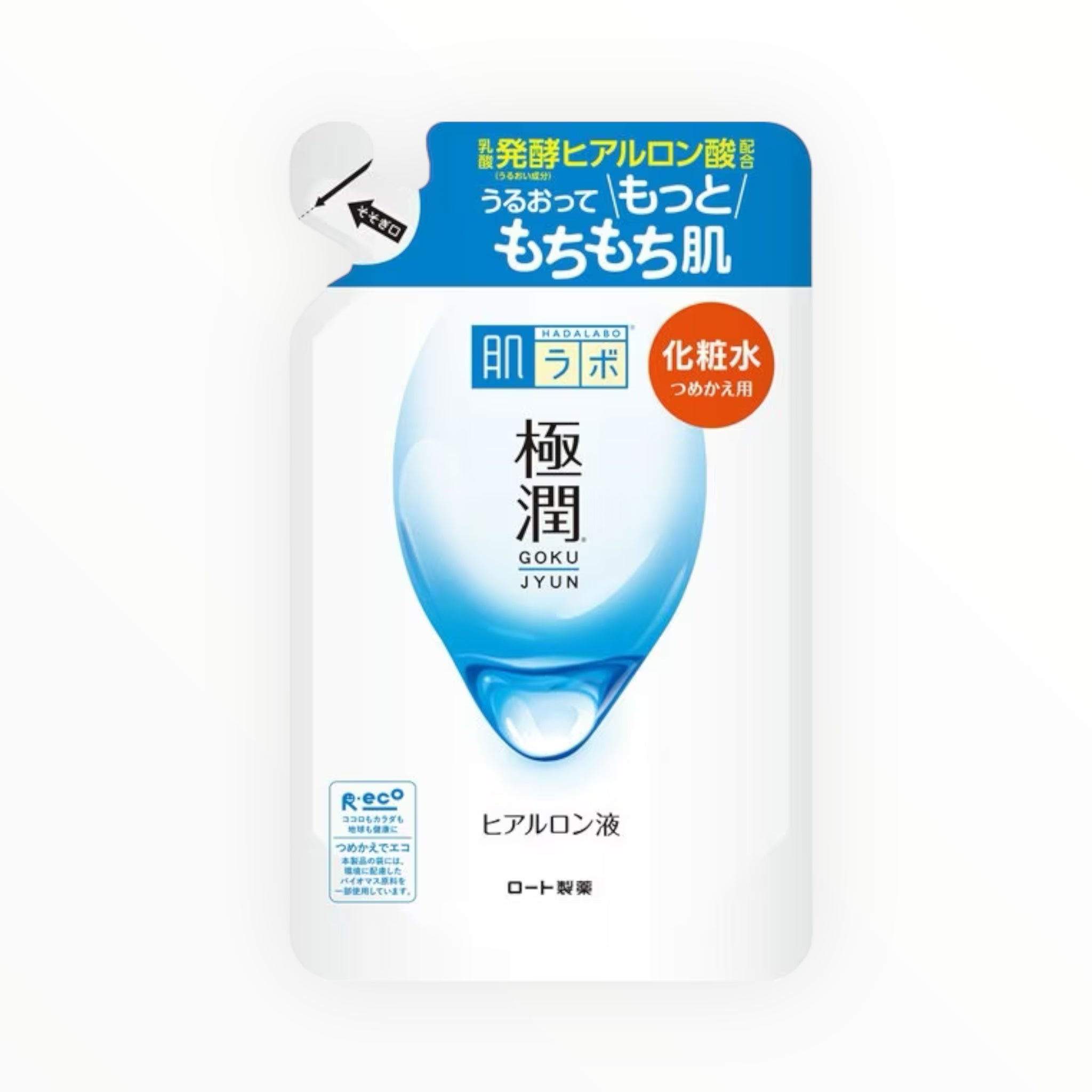 Rohto Hada Labo Gokujyun Hyaluronic Acid Lotion Refill 170mL