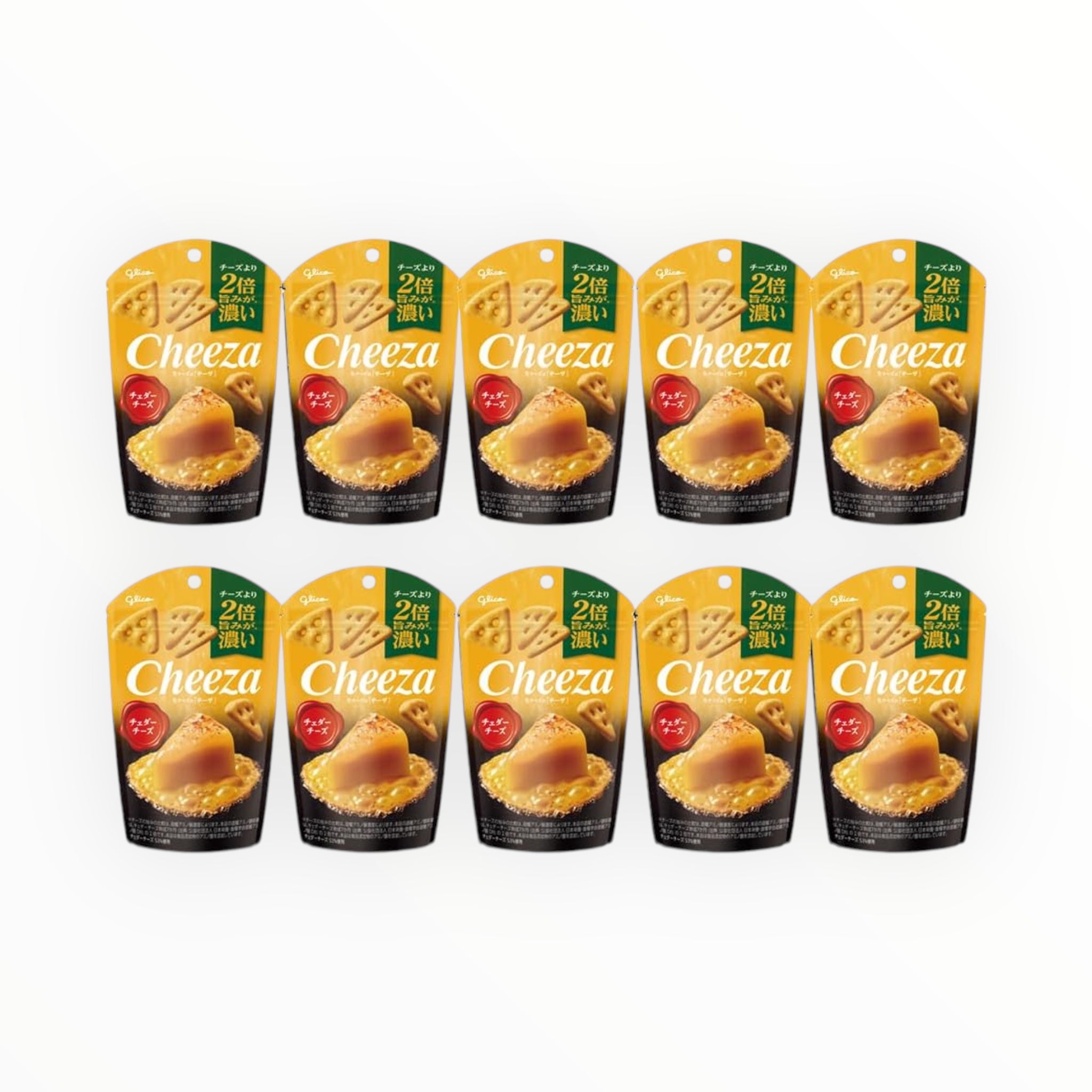 Glico Cheddar Cheese Crackers (Pack of 10)