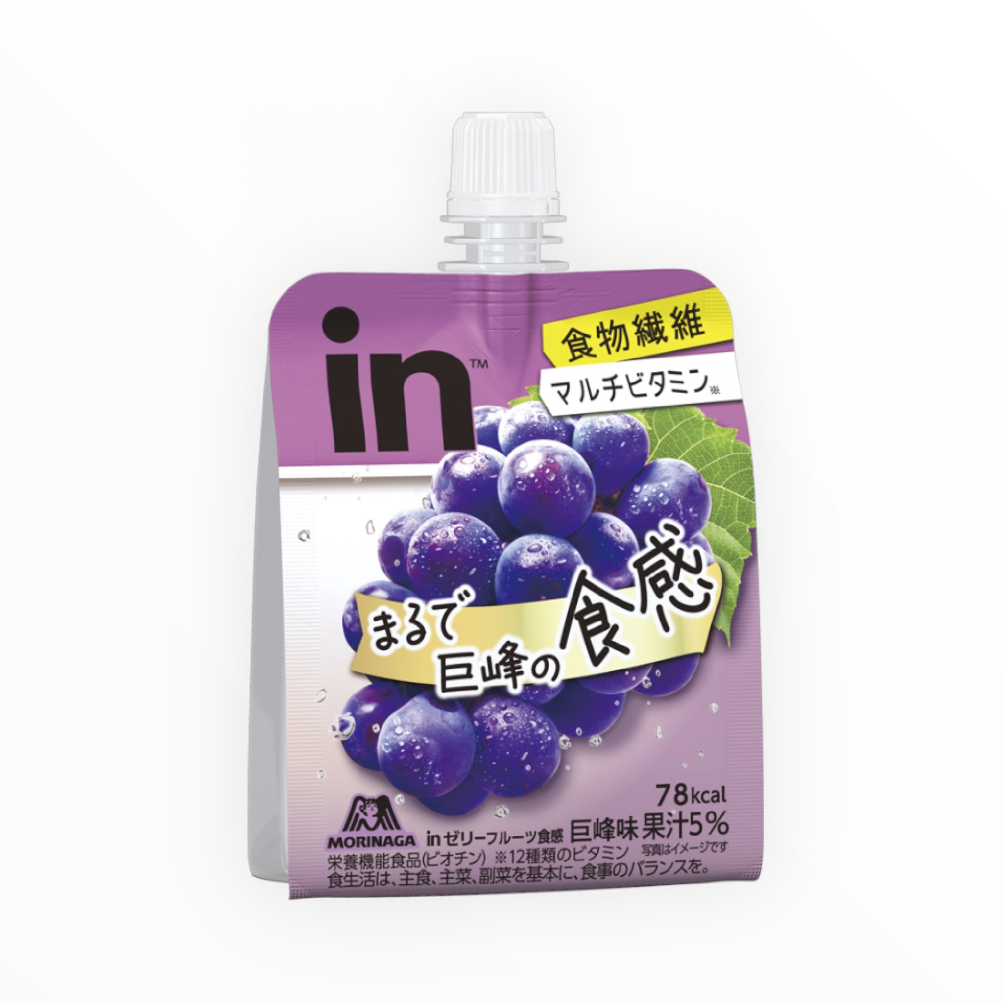 Morinaga in Jelly Fruit Texture Kyoho Grape 150g × 6 Pieces