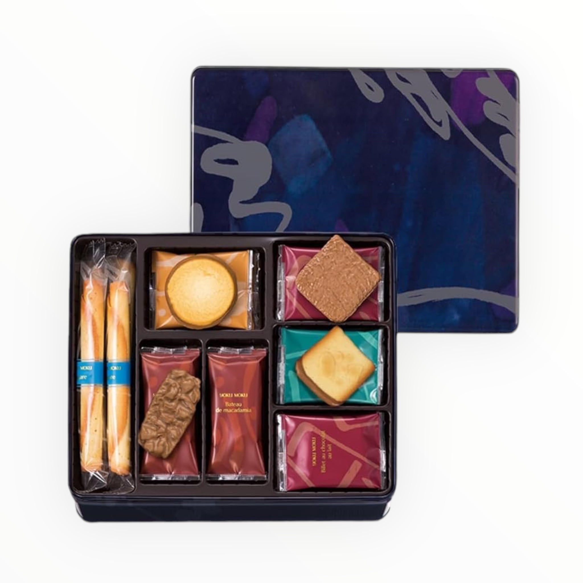 YOKUMOKU Assorted Sweets Gift Box (Cigar Cookies, Petit Cinq Delices, 25 Pieces)