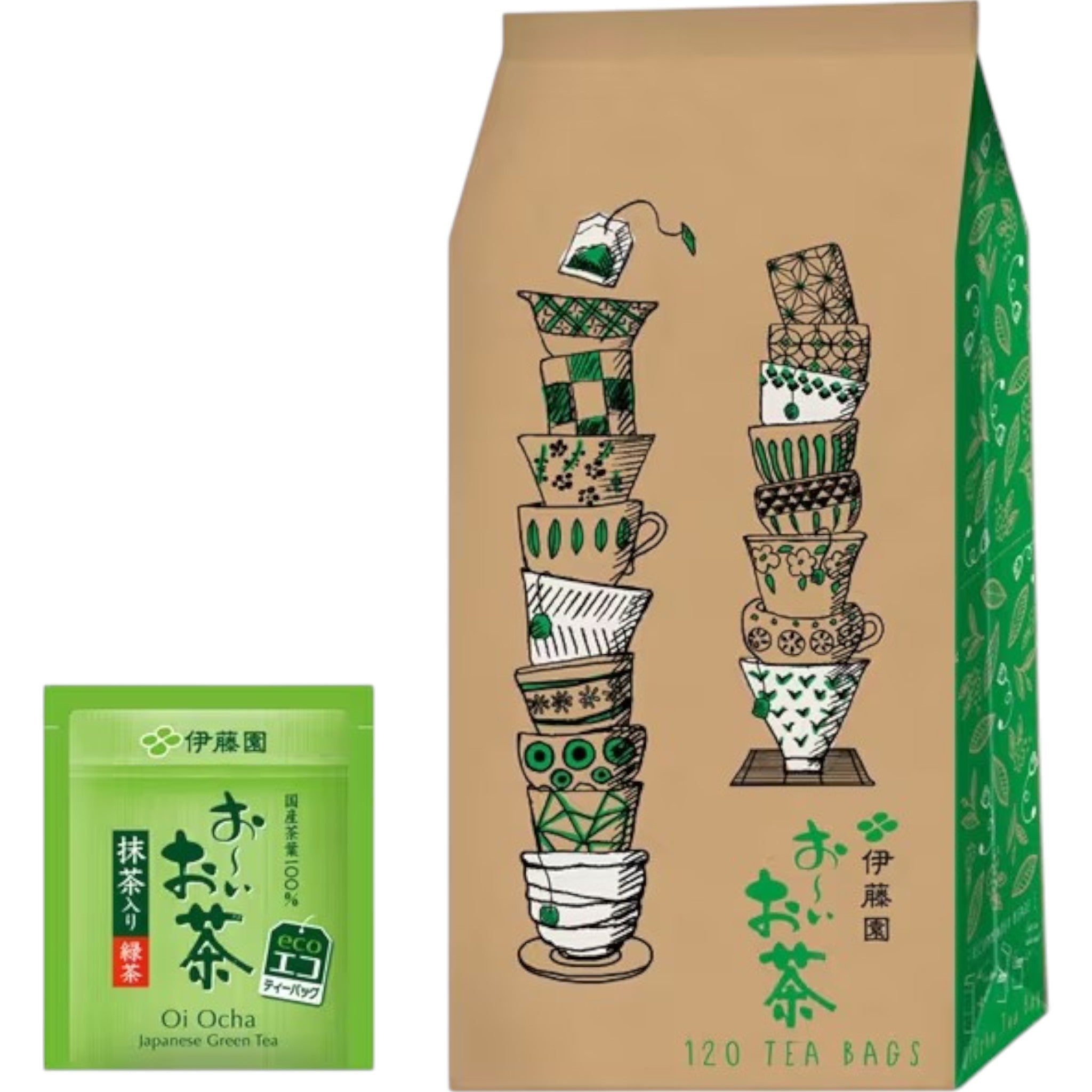 Ito En Oi Ocha Green Tea with Matcha Eco Tea Bags 1.8g 120 Packs