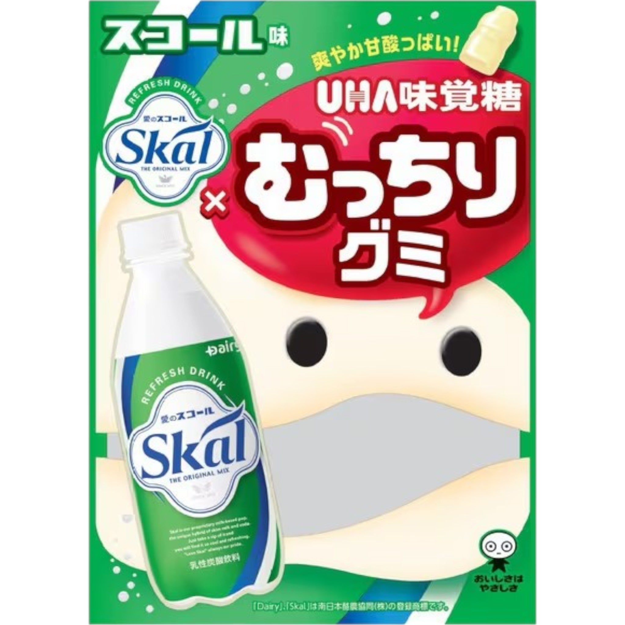 UHA Mikakuto Chewy Gummy Skål Flavor 64g