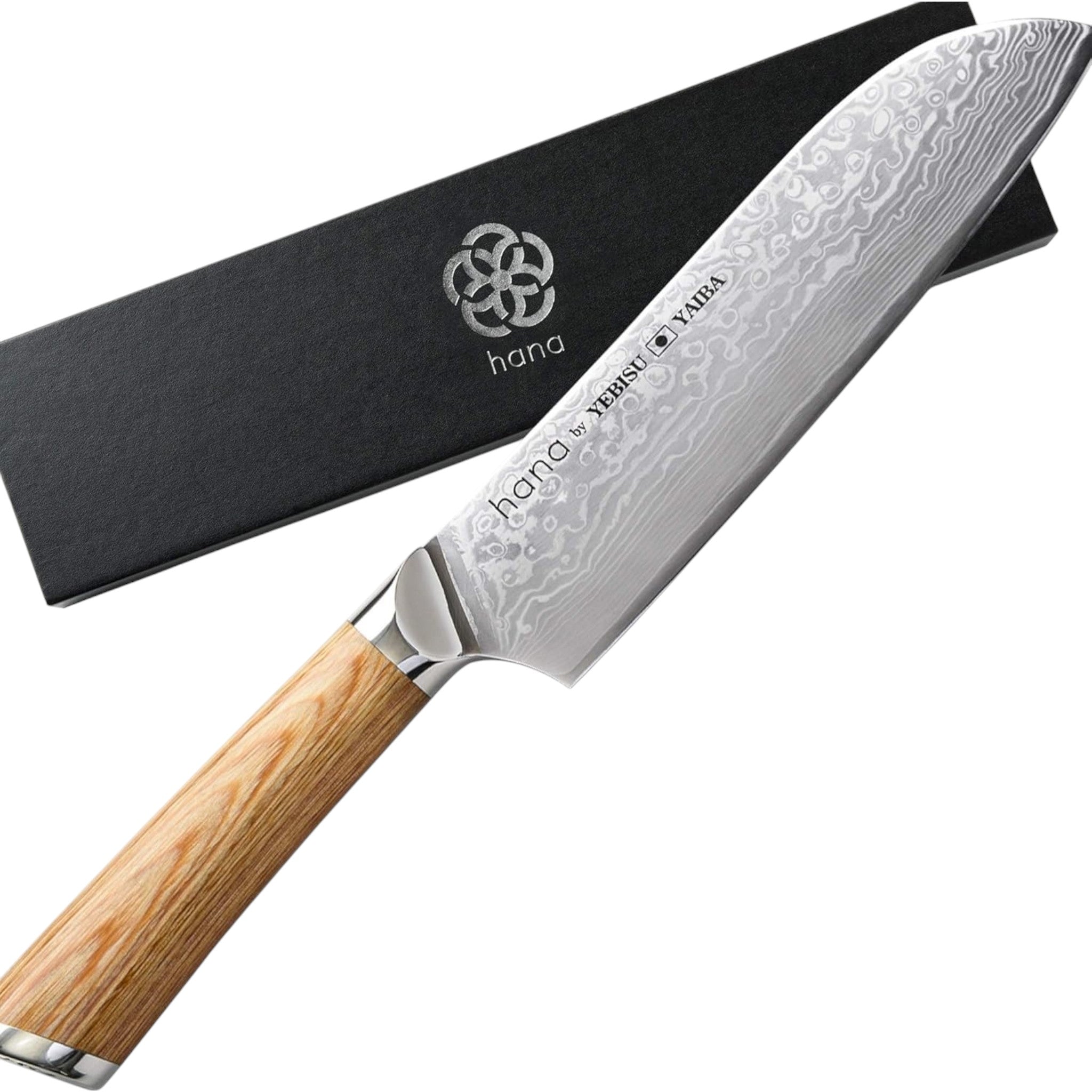 Ebisuha Hana Santoku Knife 180mm VG-10 Damascus