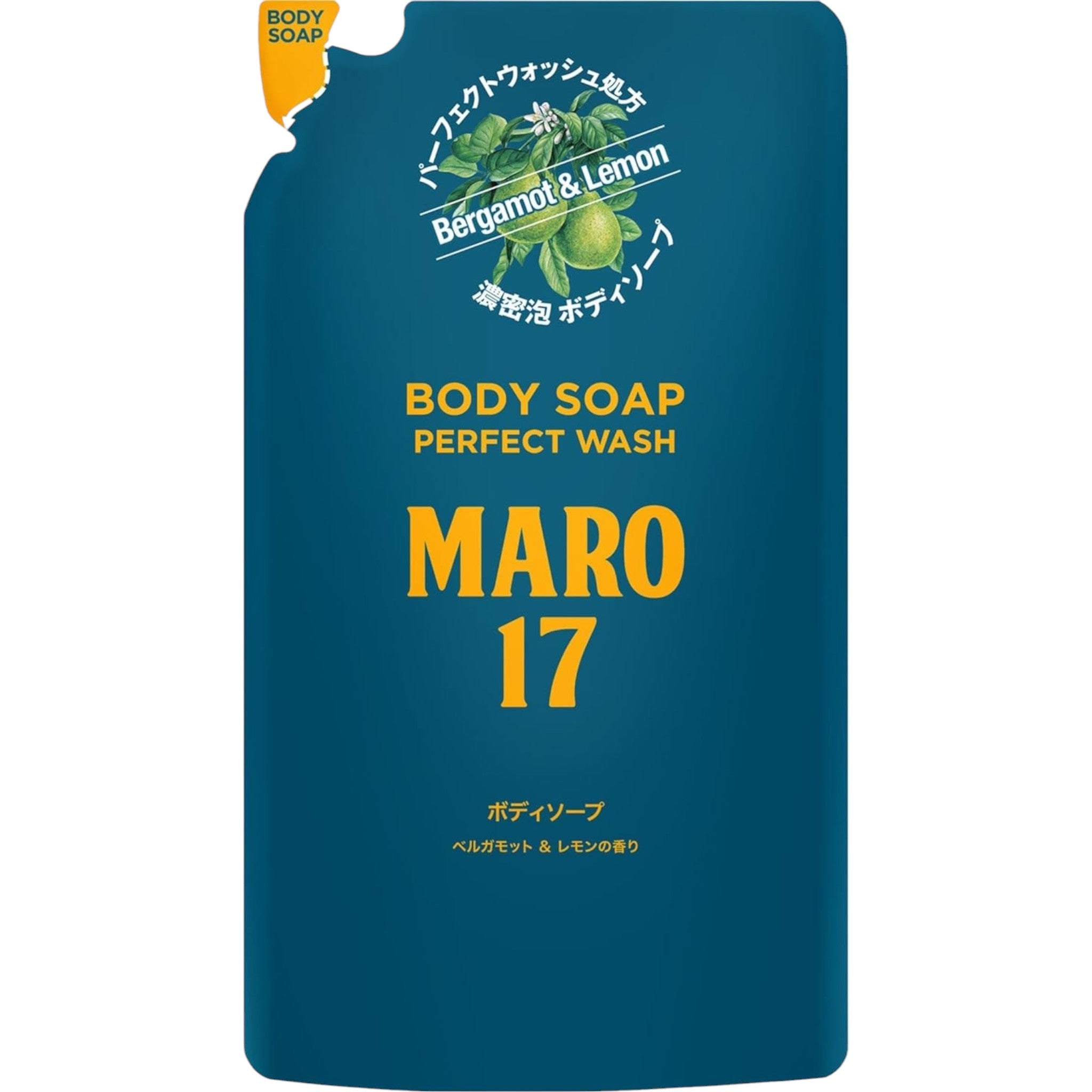 MARO17 Perfect Body Soap Refill Bergamot &amp; Lemon Scent 400ml