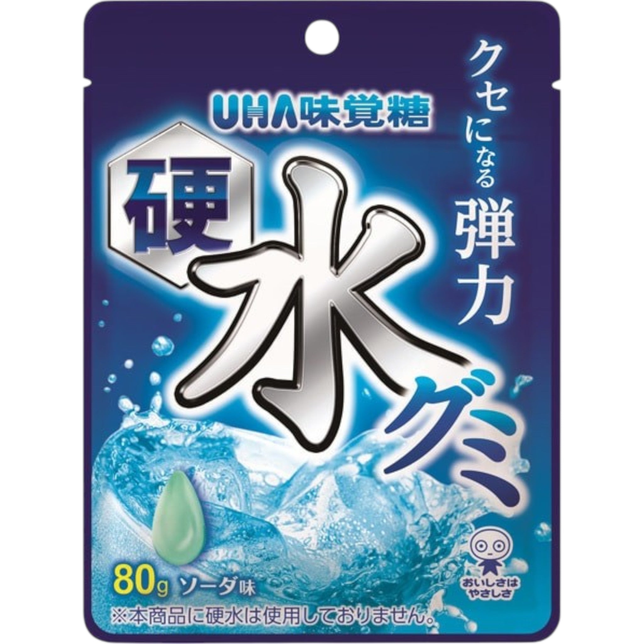 UHA Mikakuto Hard Water Gummy Soda Flavor 80g