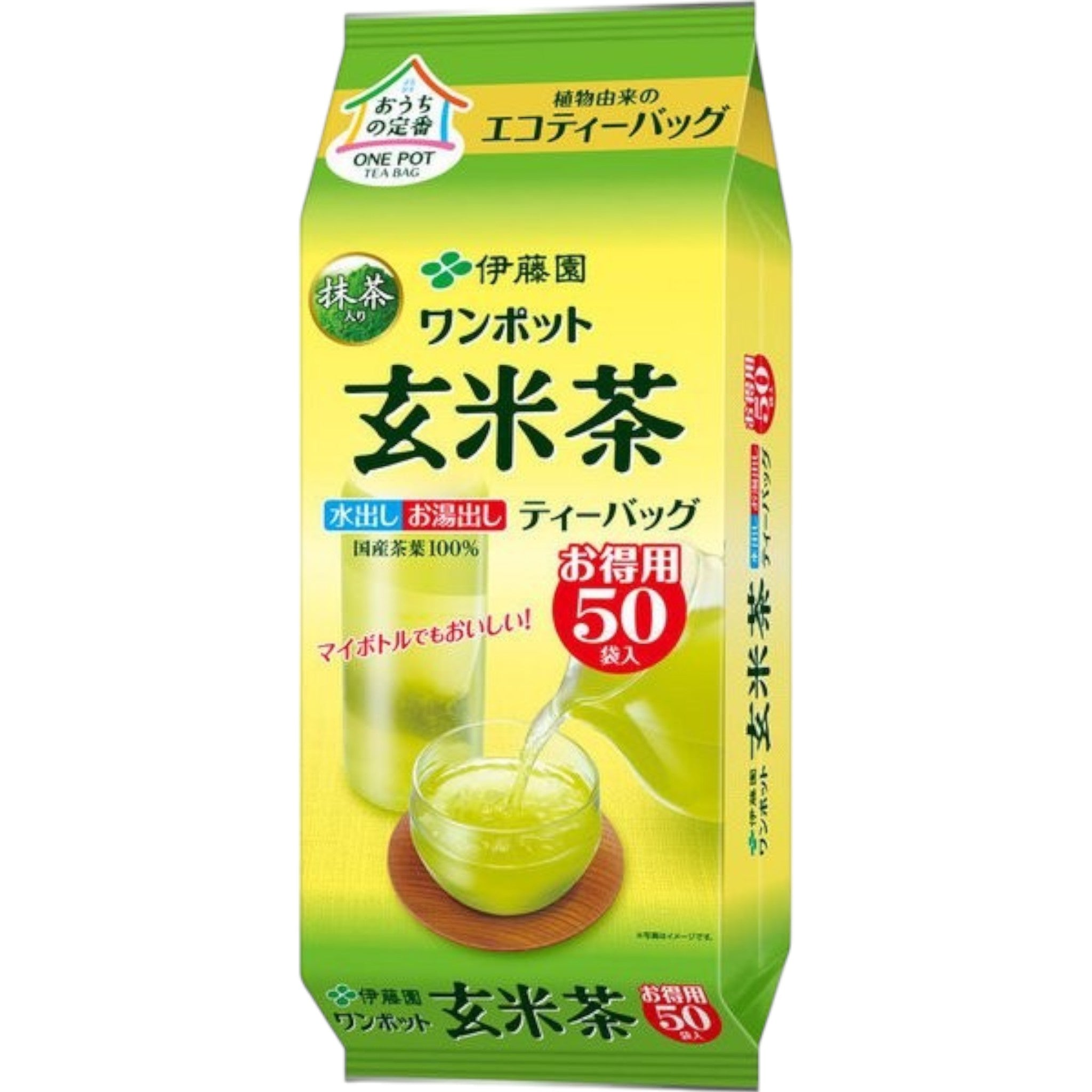 Ito En One-Pot Matcha Genmaicha Eco Tea Bags 3.3g × 50 Packs