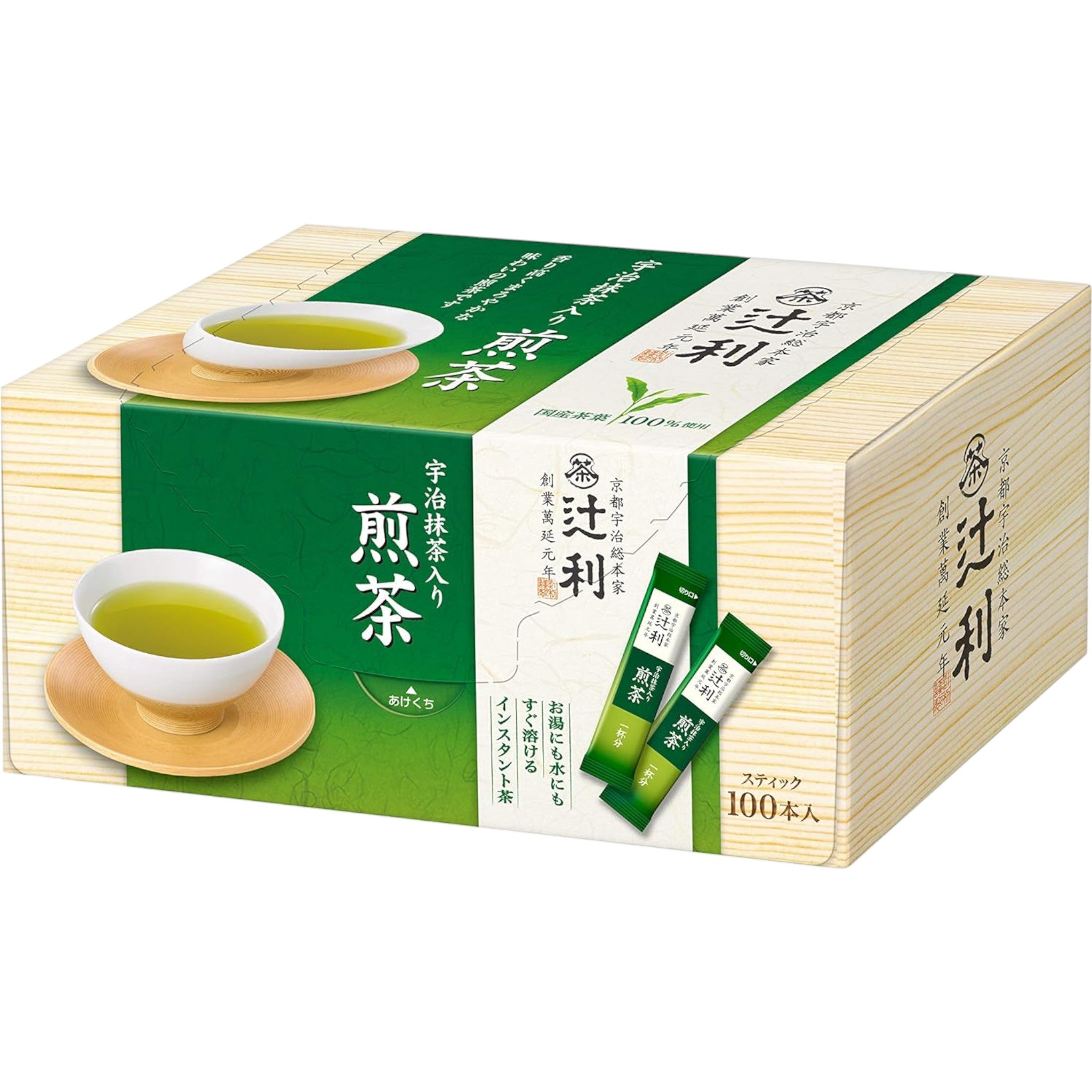 Tsujiri Instant Uji Matcha-Infused Sencha 100 Packs